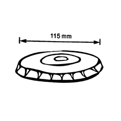 Víčko PP pro misky na polévku O115mm 25ks/20bal