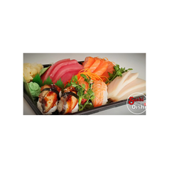 Miska na sushi s víčkem PET 185x129x50mm 50ks/8bal